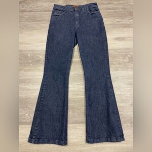 Forum Dark Blue Flared Jeans Women’s Waist 30” Inseam 30” Rise 11.5”